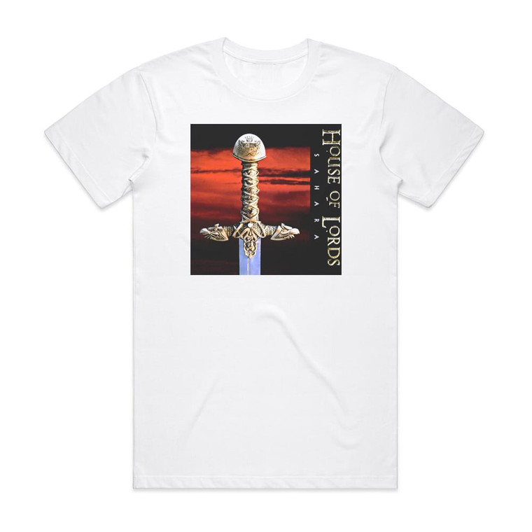 House of Lords Sahara Album Cover T-Shirt White
