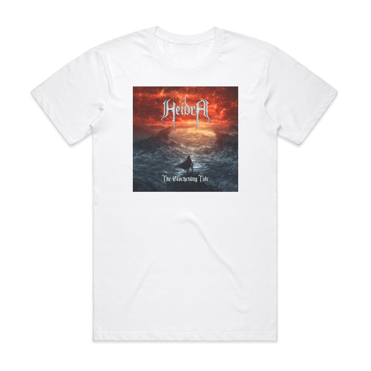 Heidra The Blackening Tide Album Cover T-Shirt White
