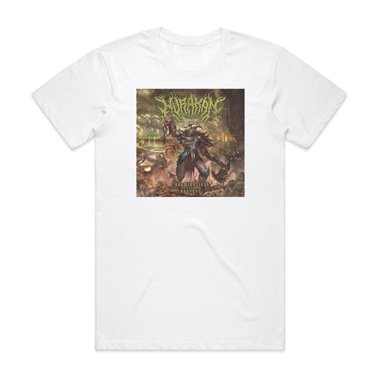 Hurakan Abomination Of Aurokos Album Cover T-Shirt White