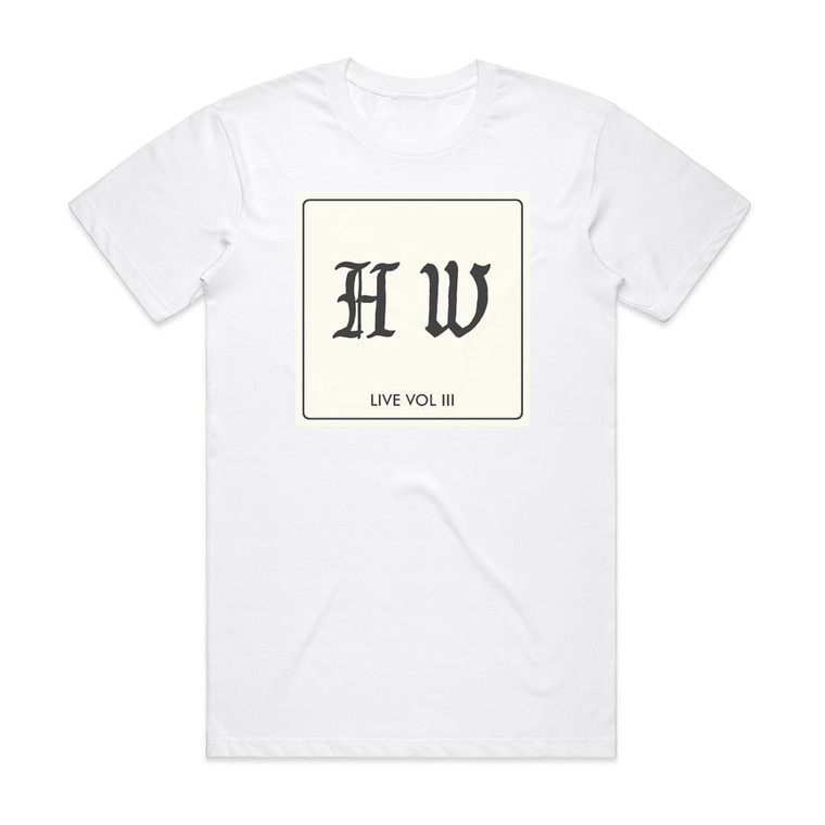 Hookworms Live Vol Iii Album Cover T-Shirt White