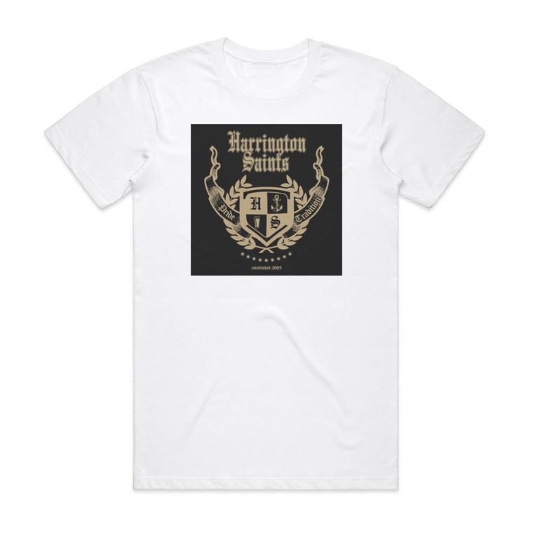 Harrington Saints Pride Tradition Album Cover T-Shirt White