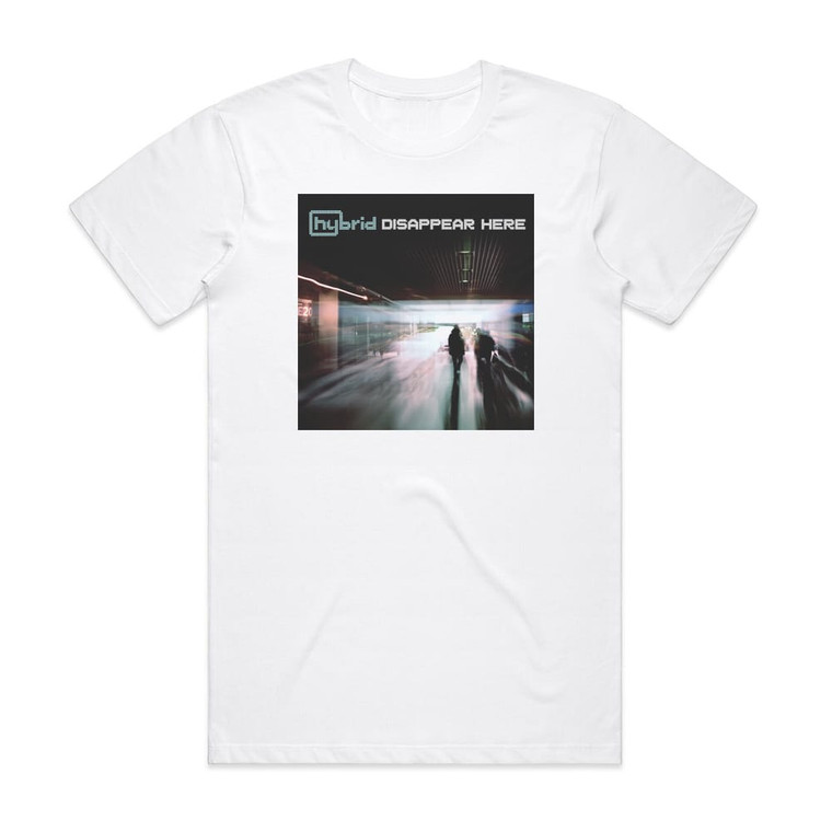 Hybrid Disappear Here Album Cover T-Shirt White