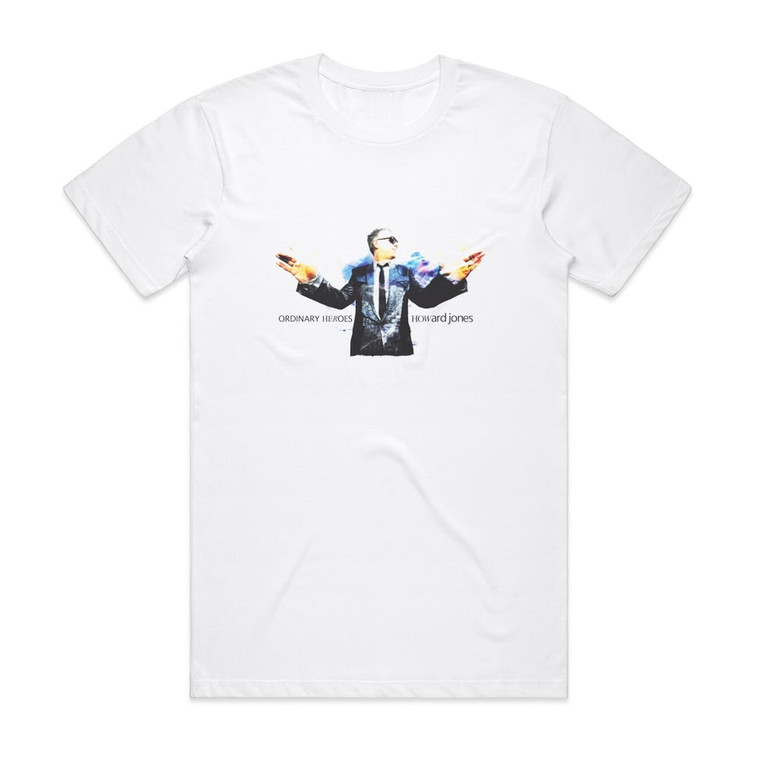 Howard Jones Ordinary Heroes 1 Album Cover T-Shirt White
