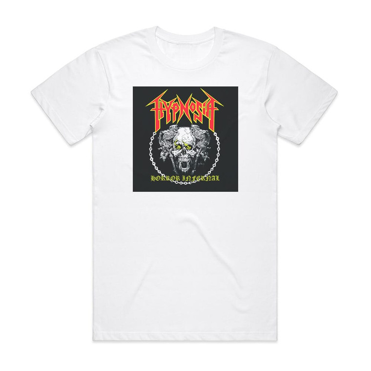 Hypnosia Horror Infernal Album Cover T-Shirt White