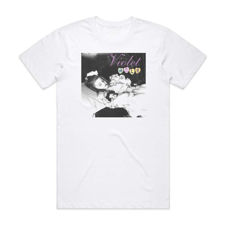 Hole Violet Album Cover T-Shirt White Hole Violet Album Cover T-Shirt White
