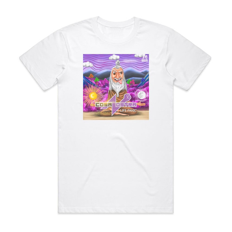 Infected Mushroom Cosa Nostra Life Panic Album Cover T-Shirt White