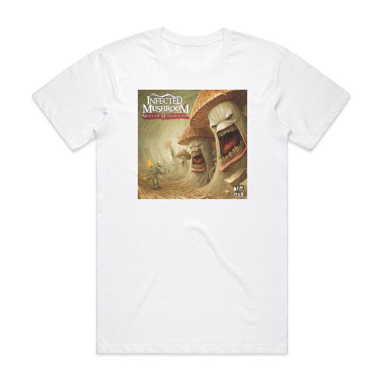 Infected Mushroom Army Of Mushrooms 1 Album Cover T-Shirt White