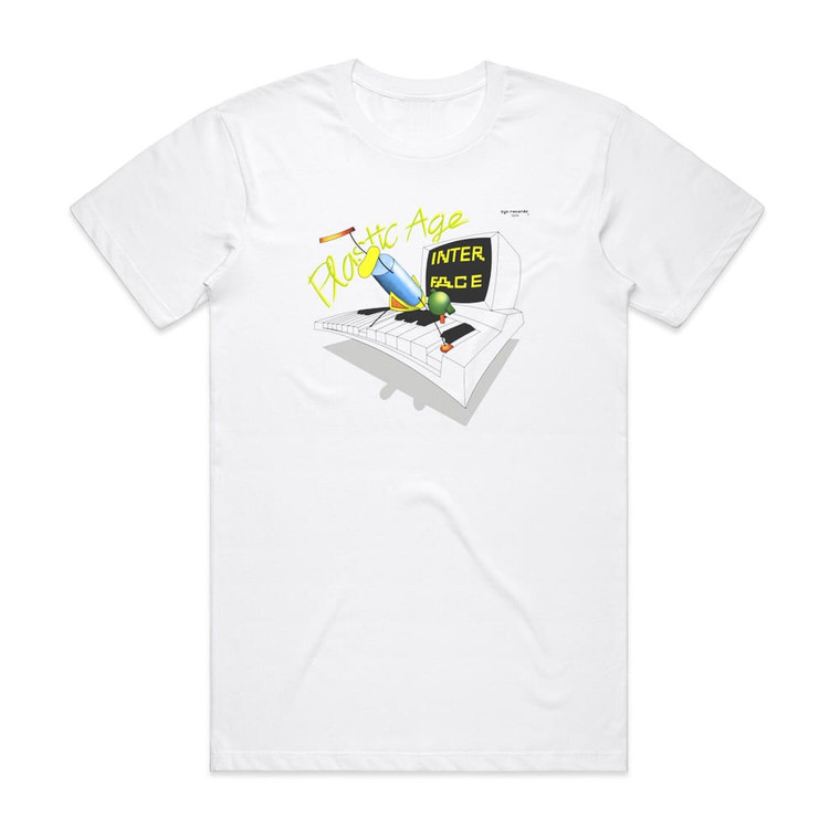 Interface Plastic Age Album Cover T-Shirt White