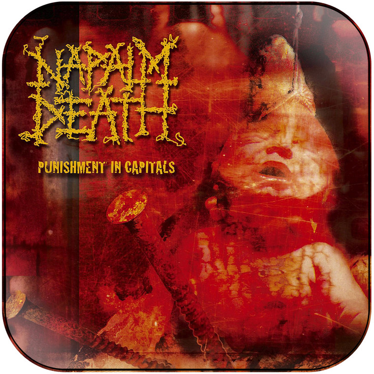 Napalm Death Punishment In Capitals Album Cover Sticker