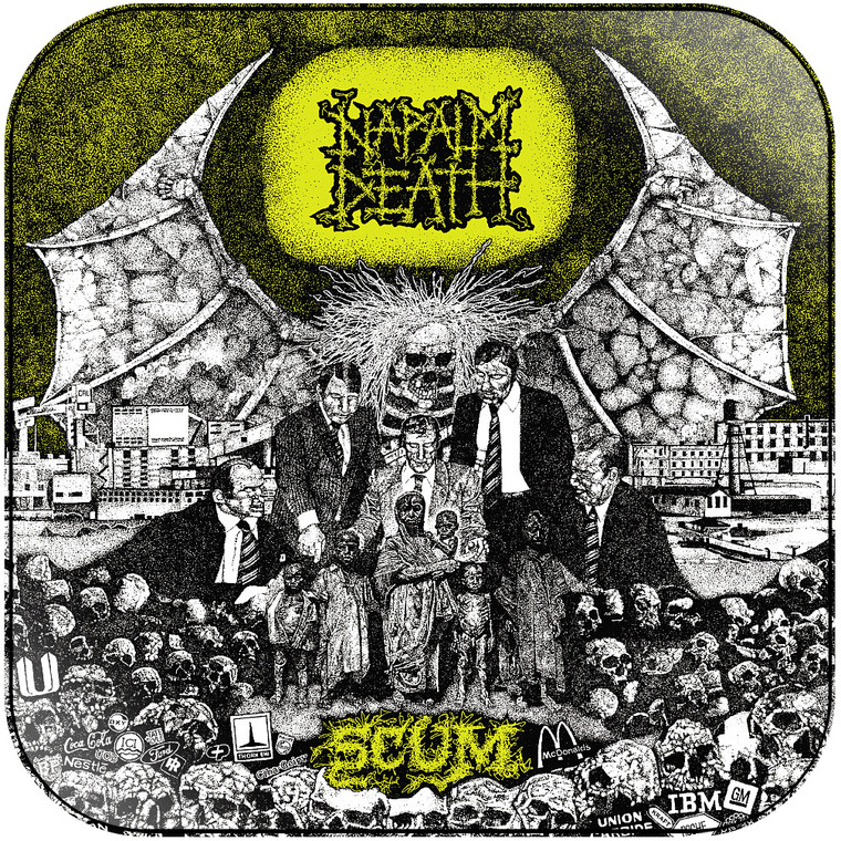 Napalm Death Scum Album Cover Sticker
