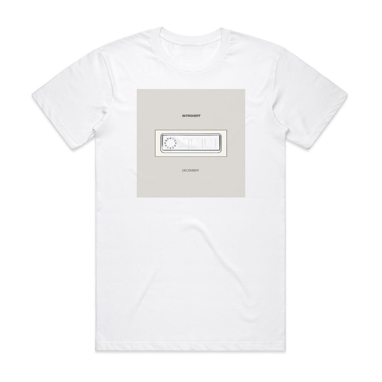 Introvert December Album Cover T-Shirt White