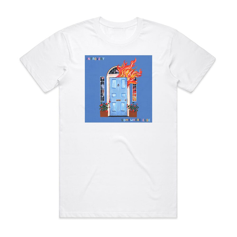 Introvert Somewhere Else Album Cover T-Shirt White Introvert Somewhere Else Album Cover T-Shirt White