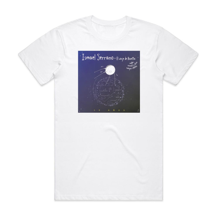 Ismael Serrano El Viaje De Rosetta Album Cover T-Shirt White