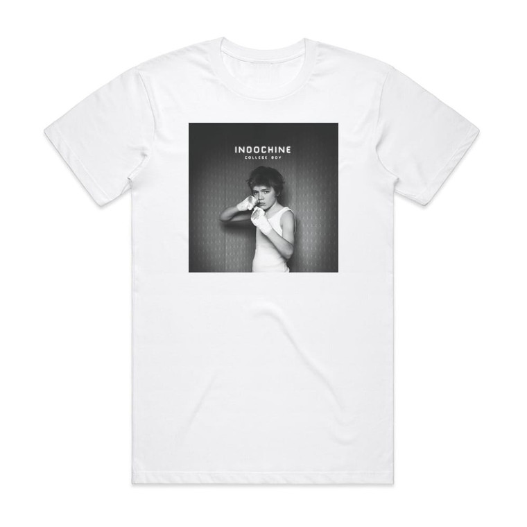 Indochine College Boy Album Cover T-Shirt White