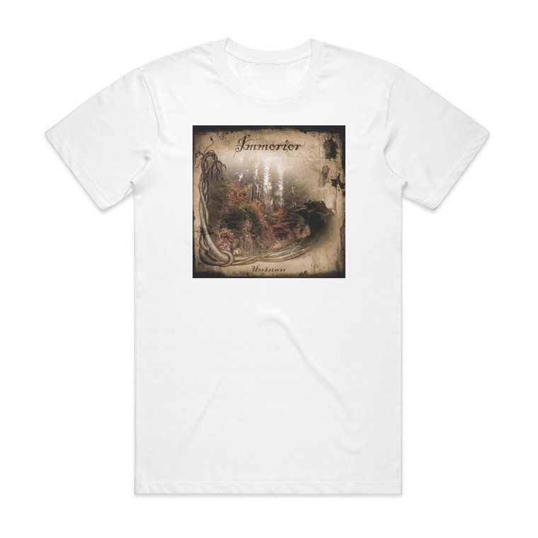 Immorior Herbstmr Album Cover T-Shirt White