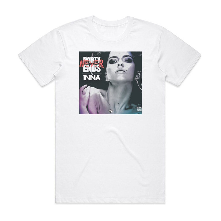 Inna Party Never Ends 1 Album Cover T-Shirt White
