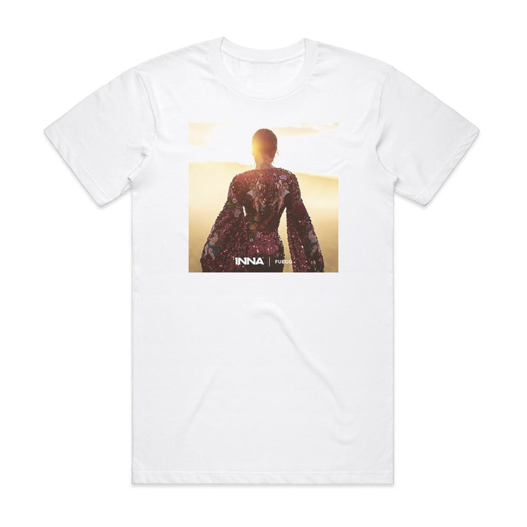 Inna Fuego Album Cover T-Shirt White