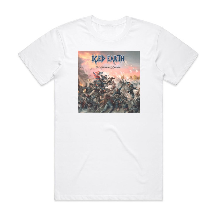 Iced Earth The Glorious Burden 2 Album Cover T-Shirt White