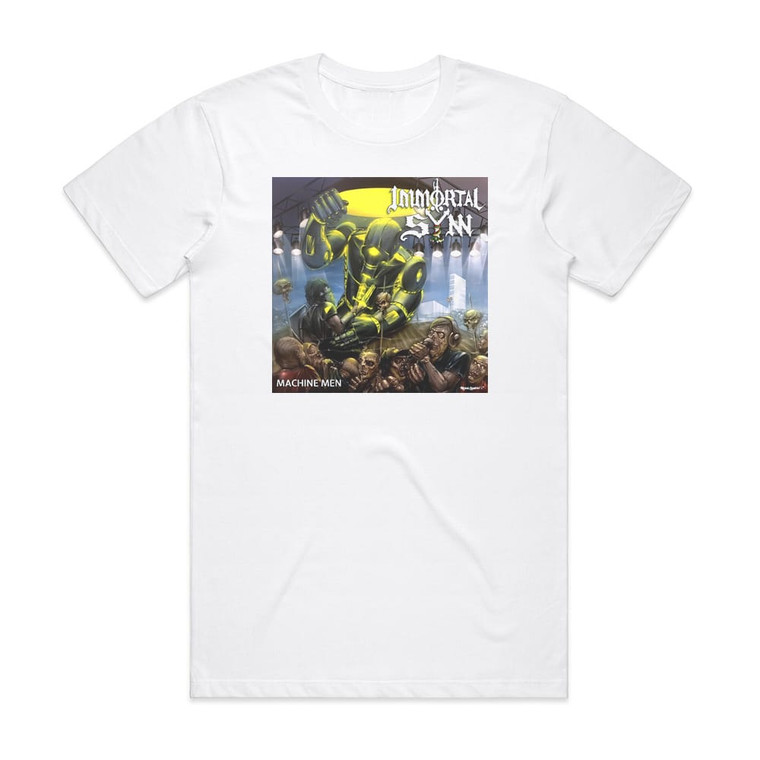 Immortal Synn Machine Men Album Cover T-Shirt White