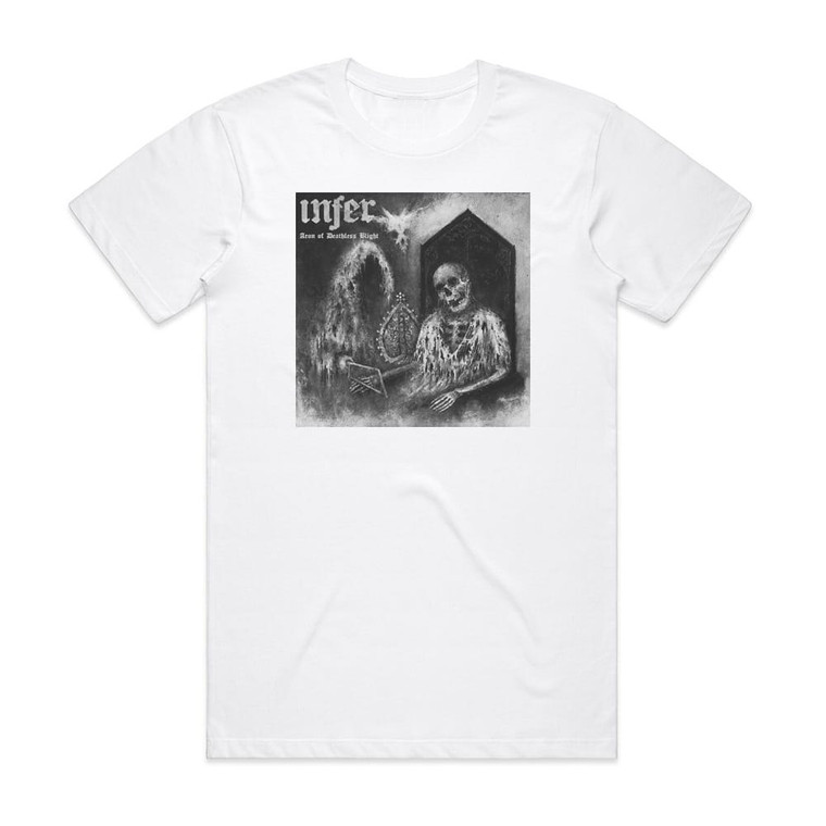 Infer Aeon Of Deathless Blight Album Cover T-Shirt White