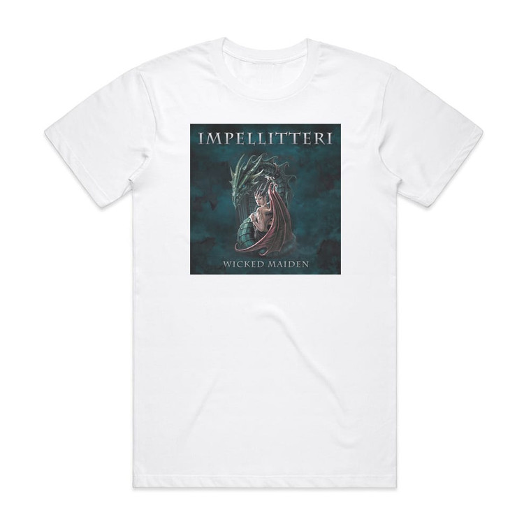 Impellitteri Wicked Maiden Album Cover T-Shirt White