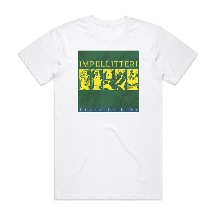 Impellitteri Stand In Line 1 Album Cover T-Shirt White