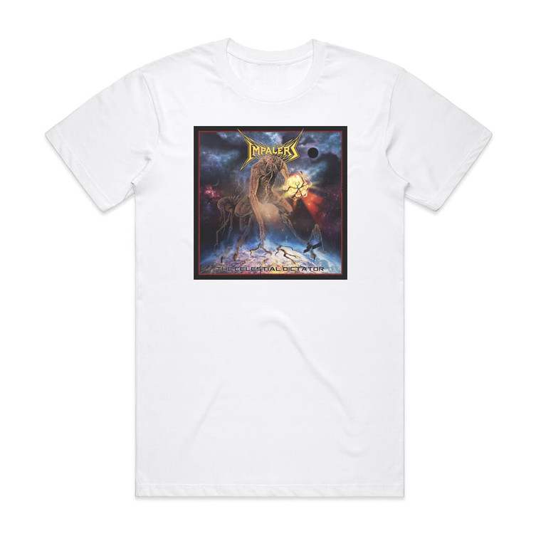 Impalers The Celestial Dictator Album Cover T-Shirt White