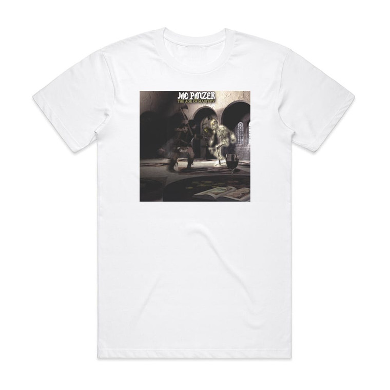 Jag Panzer The Age Of Mastery Album Cover T-Shirt White