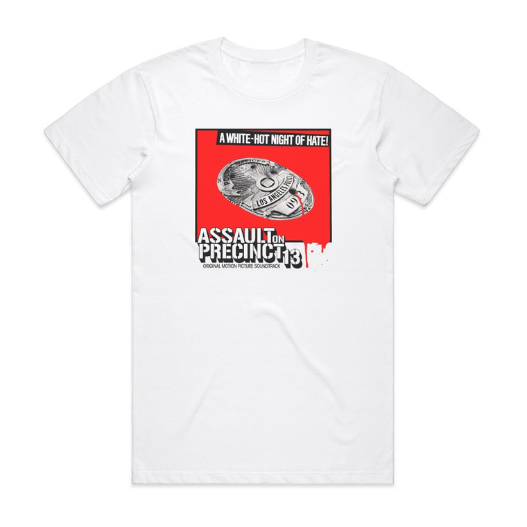 John Carpenter Assault On Precinct 13 Album Cover T-Shirt White