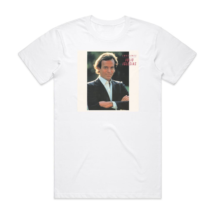 Julio Iglesias Emociones Album Cover T-Shirt White