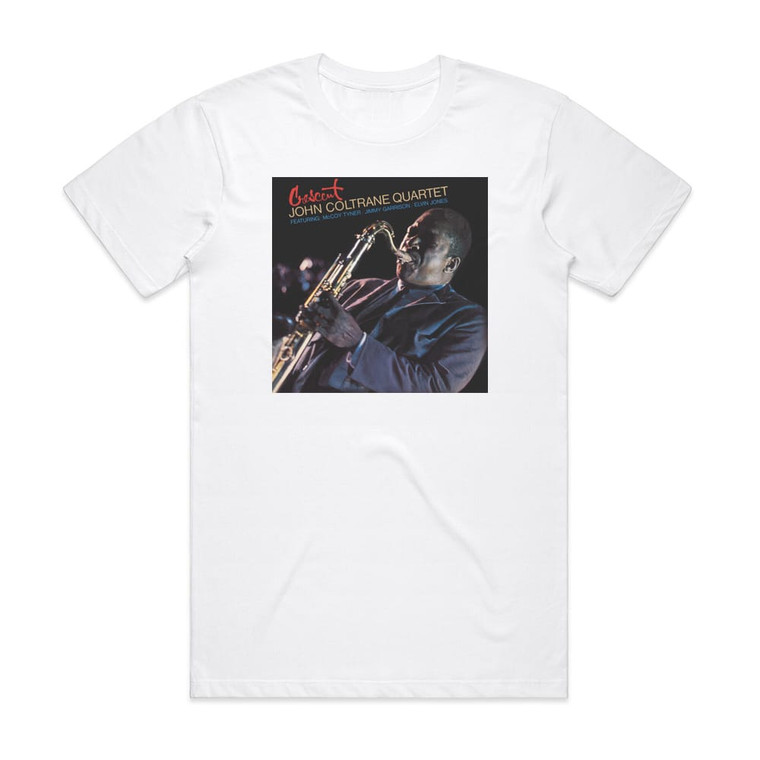 John Coltrane Crescent Album Cover T-Shirt White