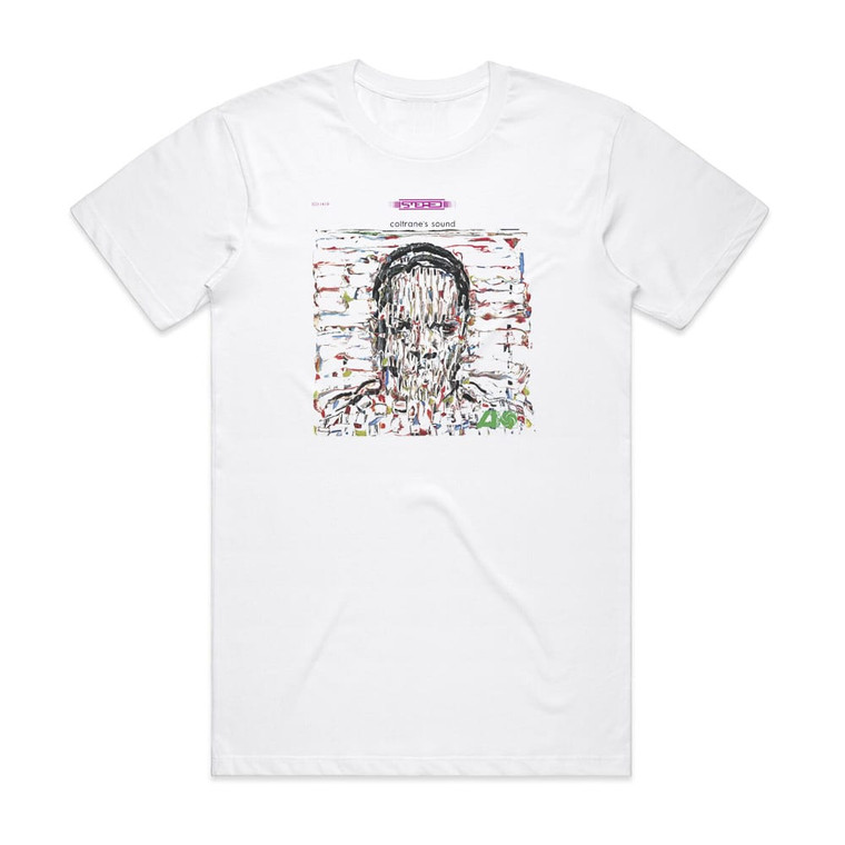 John Coltrane Coltranes Sound 1 Album Cover T-Shirt White John Coltrane Coltranes Sound 1 Album Cover T-Shirt White