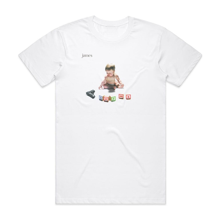 James Hey Ma Album Cover T-Shirt White