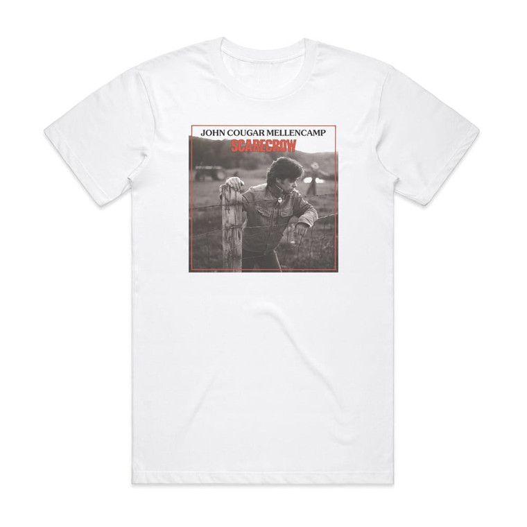 John Mellencamp Scarecrow 1 Album Cover T-Shirt White