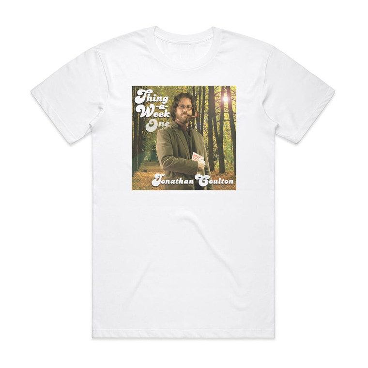 Jonathan Coulton Thing A Week One Album Cover T-Shirt White