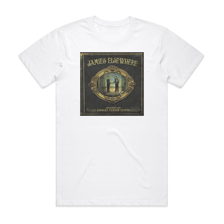 Jamies Elsewhere Guidebook For Sinners Turned Saints Album Cover T-Shirt White
