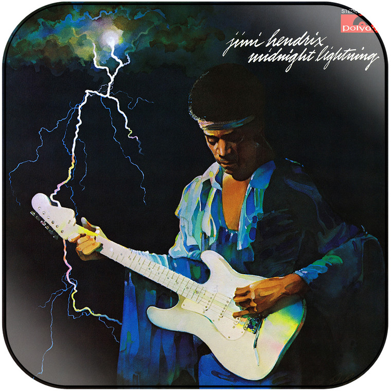 Jimi Hendrix Midnight Lightning Album Cover Sticker