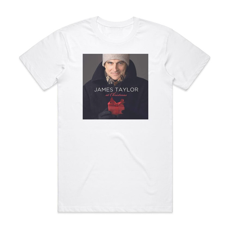 James Taylor James Taylor At Christmas Album Cover T-Shirt White