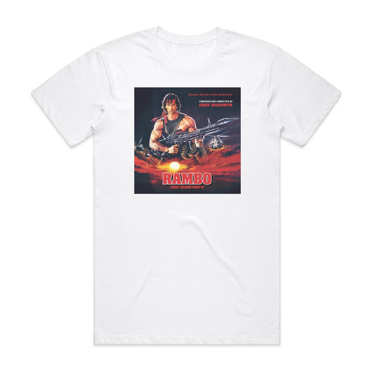 Jerry Goldsmith Rambo First Blood Part Ii Album Cover T-Shirt White