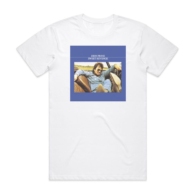 John Prine Sweet Revenge Album Cover T-Shirt White