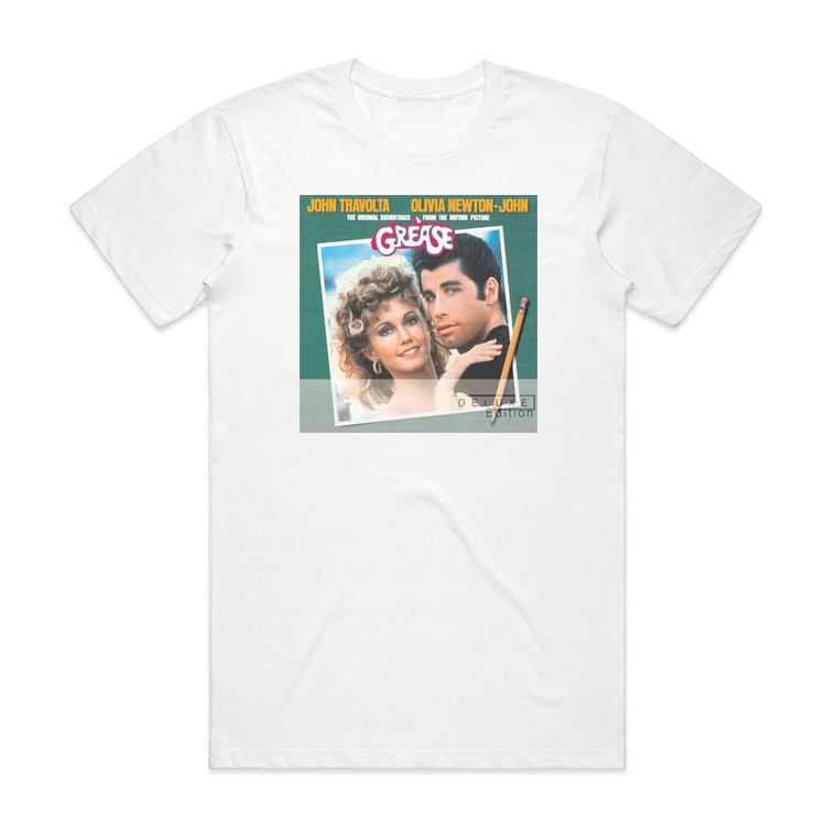 Jim Jacobs Grease The Original Soundtrack From The Motion Picture 1 Album Cover T-Shirt White