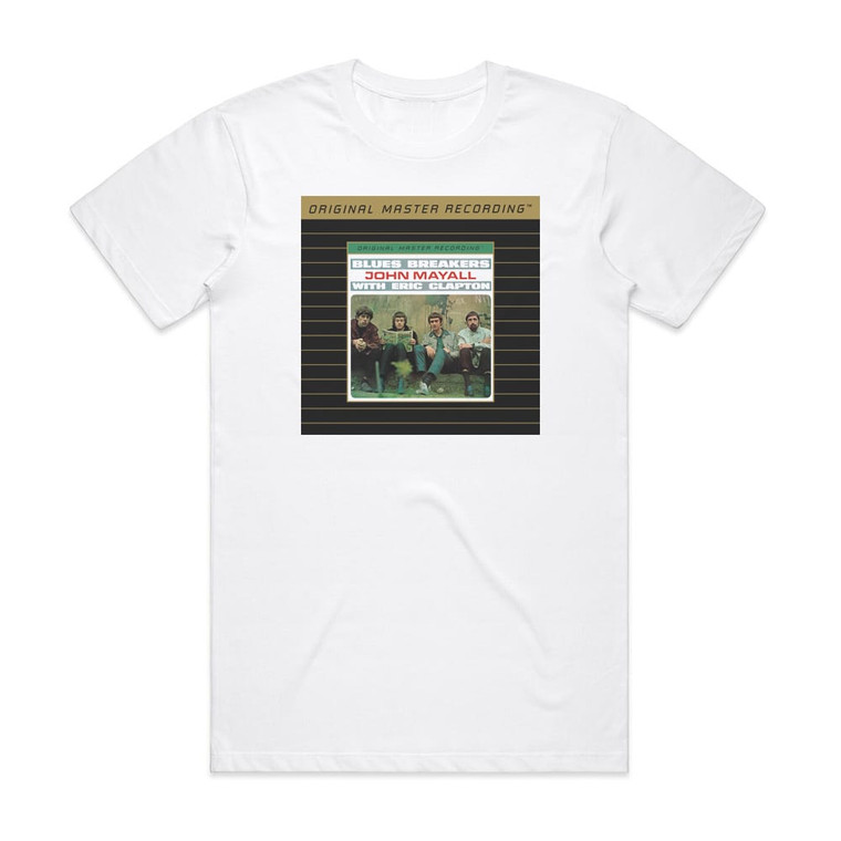 John Mayall and The Bluesbreakers Blues Breakers With Eric Clapton 1 Album Cover T-Shirt White