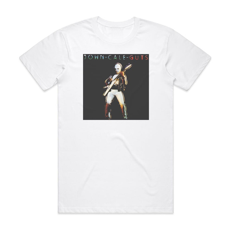 John Cale Guts Album Cover T-Shirt White