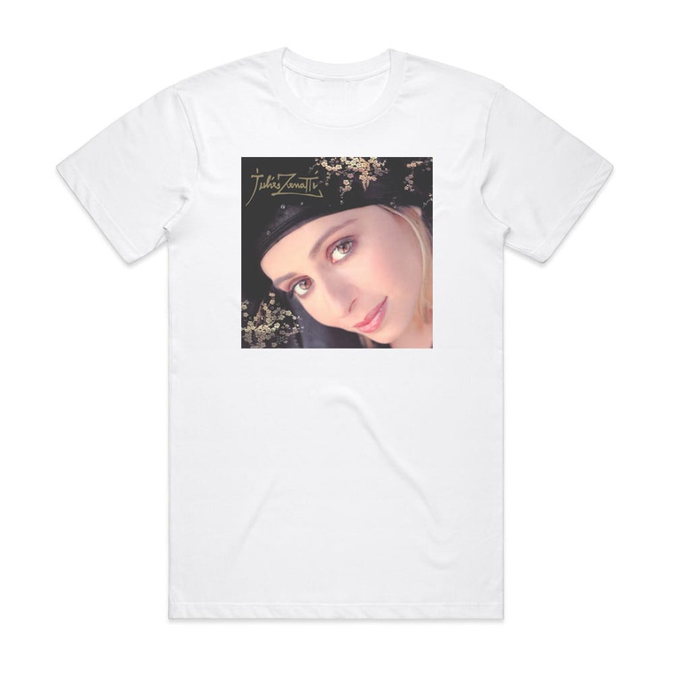 Julie Zenatti Dans Les Yeux Dun Autre Album Cover T-Shirt White Julie Zenatti Dans Les Yeux Dun Autre Album Cover T-Shirt White