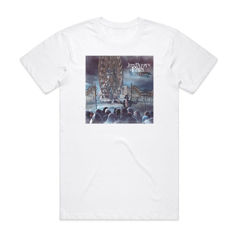 Jon Olivas Pain Festival Album Cover T-Shirt White
