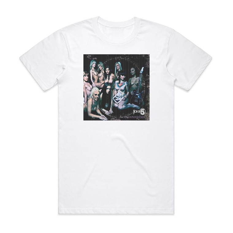 John 5 Remixploitation Album Cover T-Shirt White