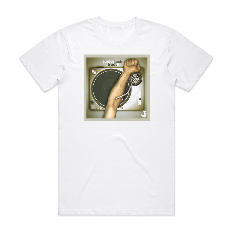 Junior Jack Trust It Album Cover T-Shirt White