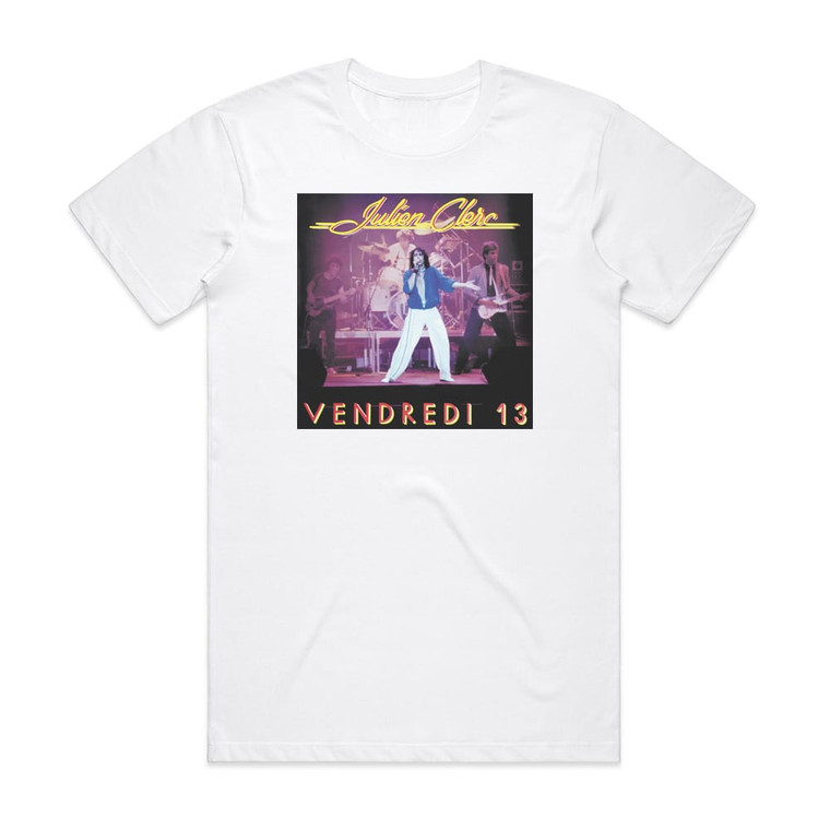 Julien Clerc Vendredi 13 Album Cover T-Shirt White