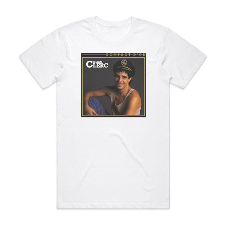 Julien Clerc Compact Dor Album Cover T-Shirt White