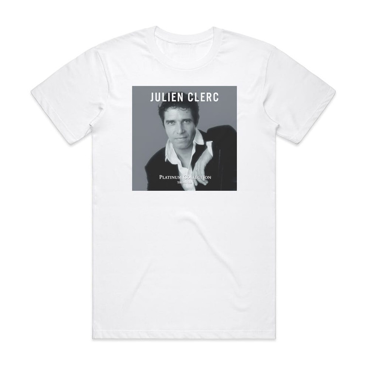 Julien Clerc Platinum Collection Album Cover T-Shirt White